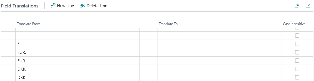 Field translations